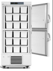 528L क्षमता दो कक्ष प्रयोगशाला ईमानदार फ्रीजर फ्रिज -25 डिग्री दो ठोस दरवाजे के साथ