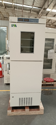 माइनस 25 डिग्री 368 लीटर क्षमता R290 प्रयोगशाला अस्पताल ईमानदार स्टैंड संयुक्त रेफ्रिजरेटर फ्रीजर