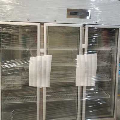 हीटिंग ग्लास दरवाजे स्टेनलेस स्टील 304 फार्मेसी मेडिकल रेफ्रिजरेटर अस्पताल प्रयोगशाला में इस्तेमाल किया