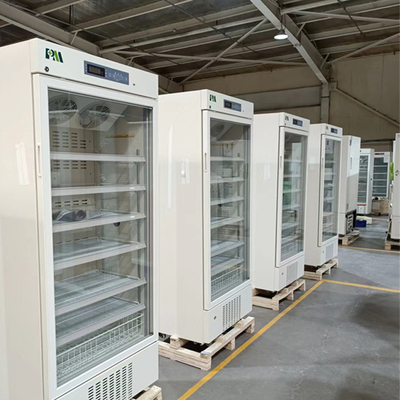 मजबूर हवा शीतलन प्रणाली फार्मेसी मेडिकल रेफ्रिजरेटर 80kg 500*448*504mm