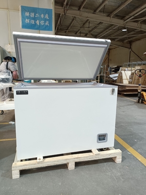 MDF-40H305 -40℃ बायोमेडिकल चेस्ट डीप फ्रीजर 305L बड़ी क्षमता प्रयोगशाला और चिकित्सा कोल्ड स्टोरेज उपकरण
